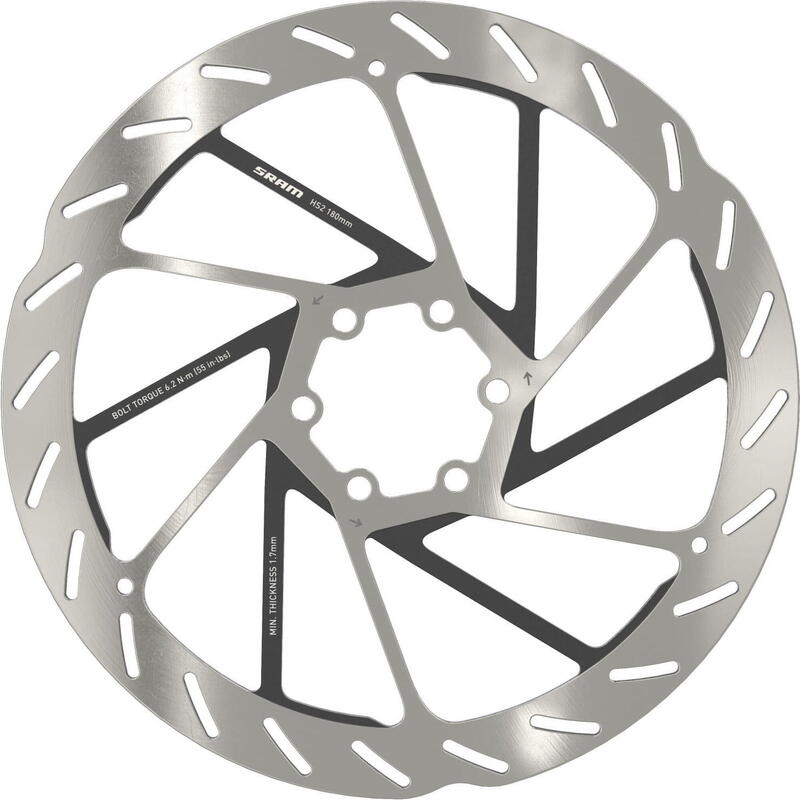 SRAM Disco freno HS2 Ø180 mm, 6 fori