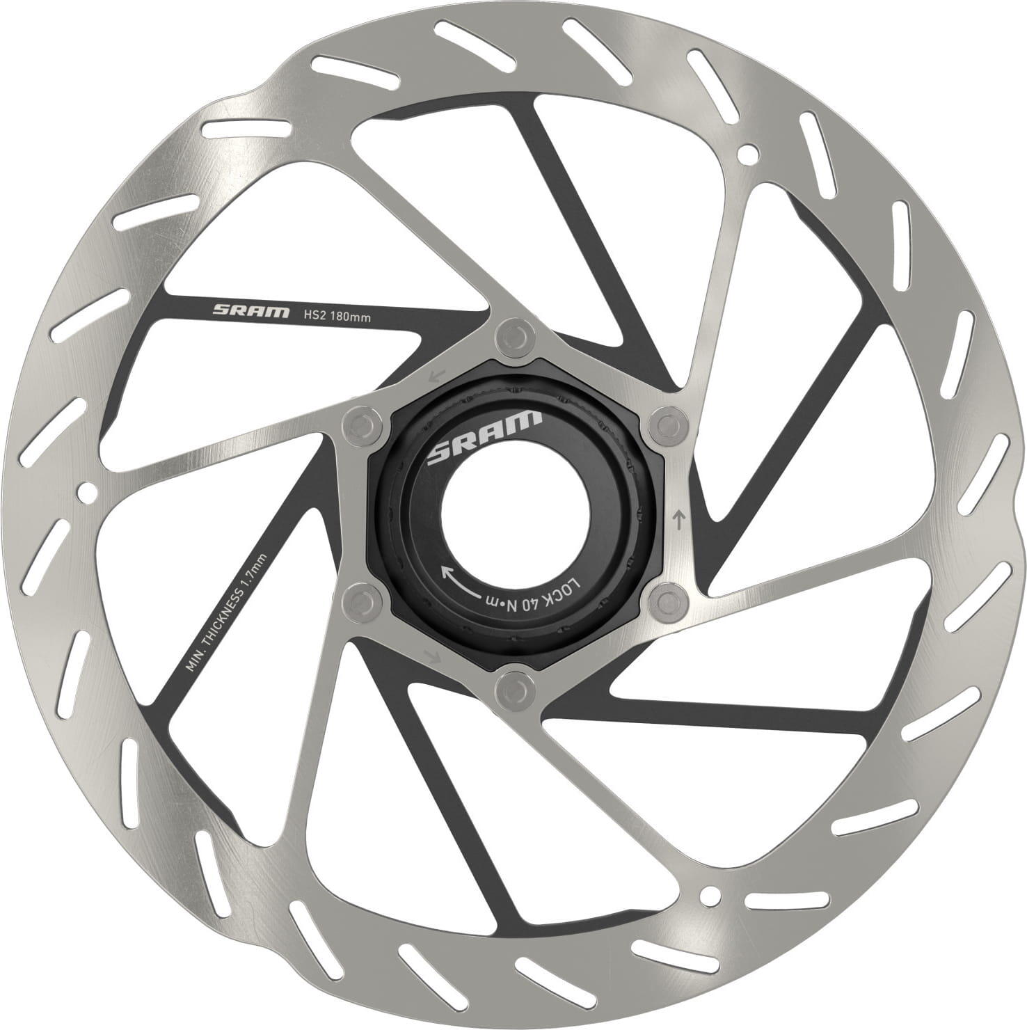 SRAM RTR Disc Rotor centre lock HS2 Rounded 2/4