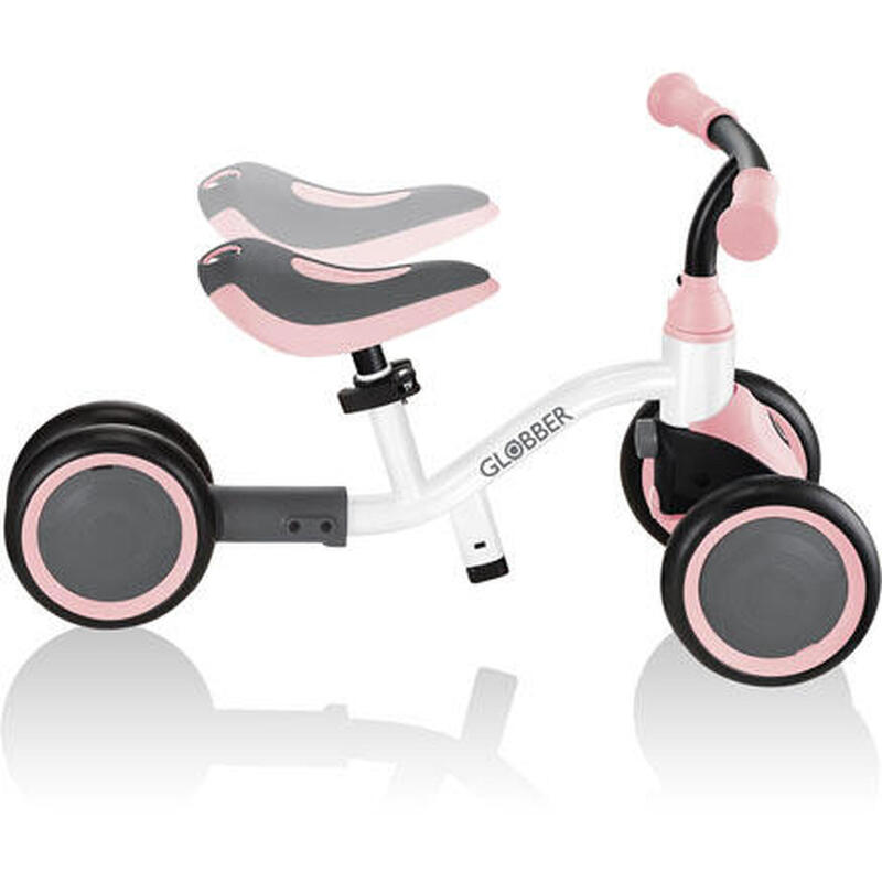 Trottinette draisienne / Quadricycle  Learning Bike 3in1  blanc-pastel Rose