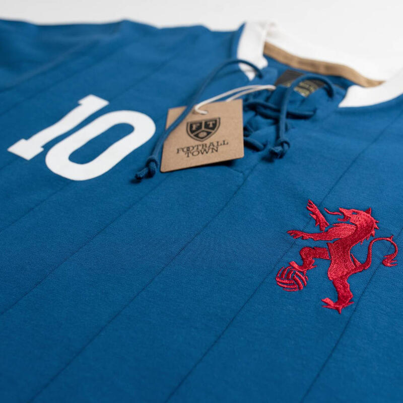 T-Shirt mit Schnürsenkeln Football Town Retro Rampant Lion