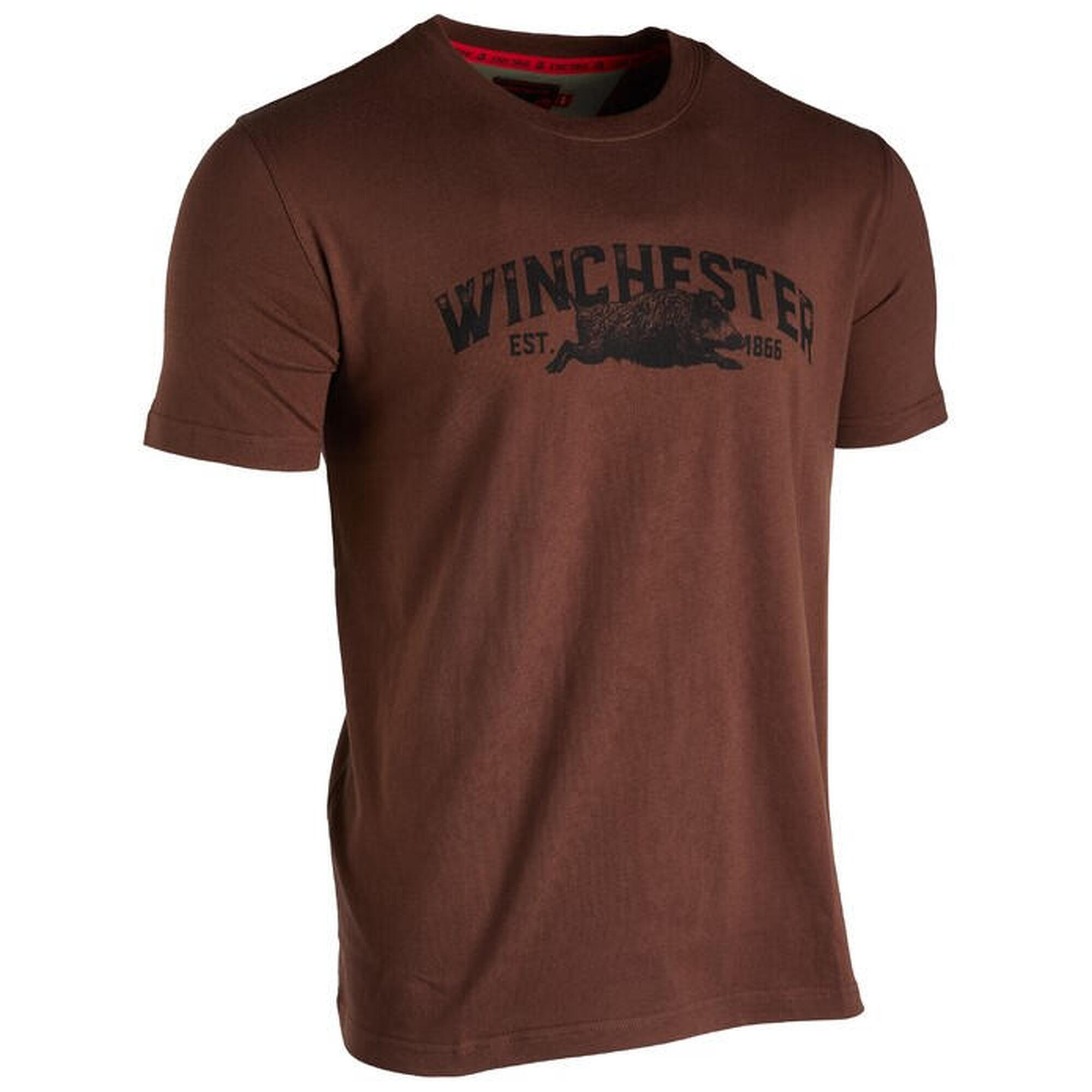 Winchester - Tee-shirt À Manches Courtes Vermont Marron Winchester - Veste - Marron - 38 S - Decathlon