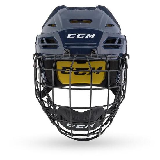 Casco da hockey su ghiaccio Tacks 210 Combo - Blu scuro - Medio - 555-60 cm