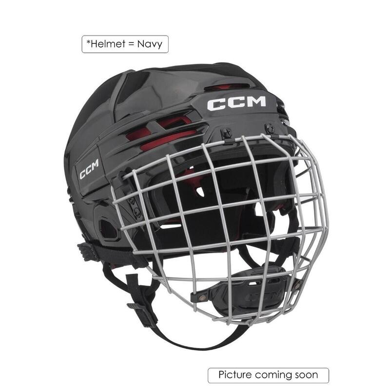 Eishockey-Helm Navy Erwachsene CCM 70 Combo