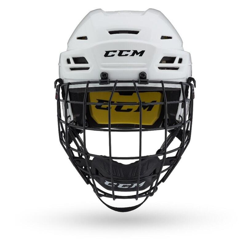 Eishockey-Helm Weiß Erwachsene CCM TACKS 210 Combo