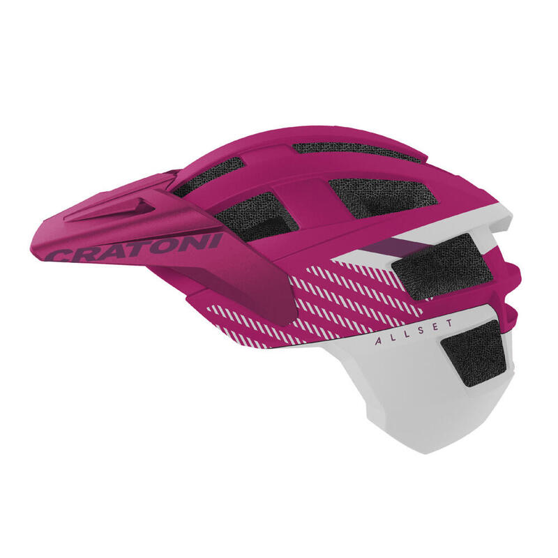 CRATONI MTB FahrradhelmAllSet Pro Jr. pink/weiß matt