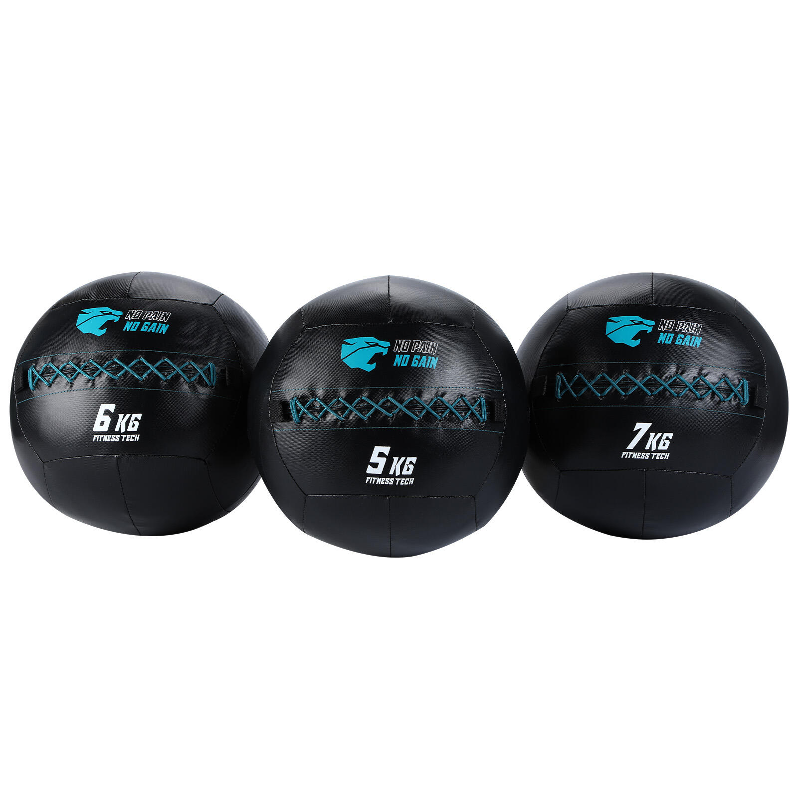 Dubbel gestikte muurbal 7 kg Fitness Tech 5/6