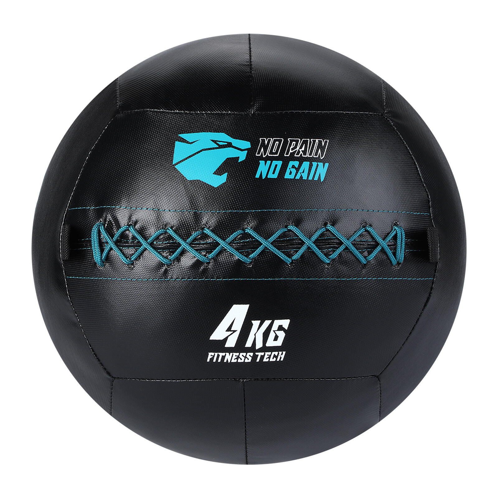 Wall Ball Doble Costura De 4kg Fitness Tech 1/6