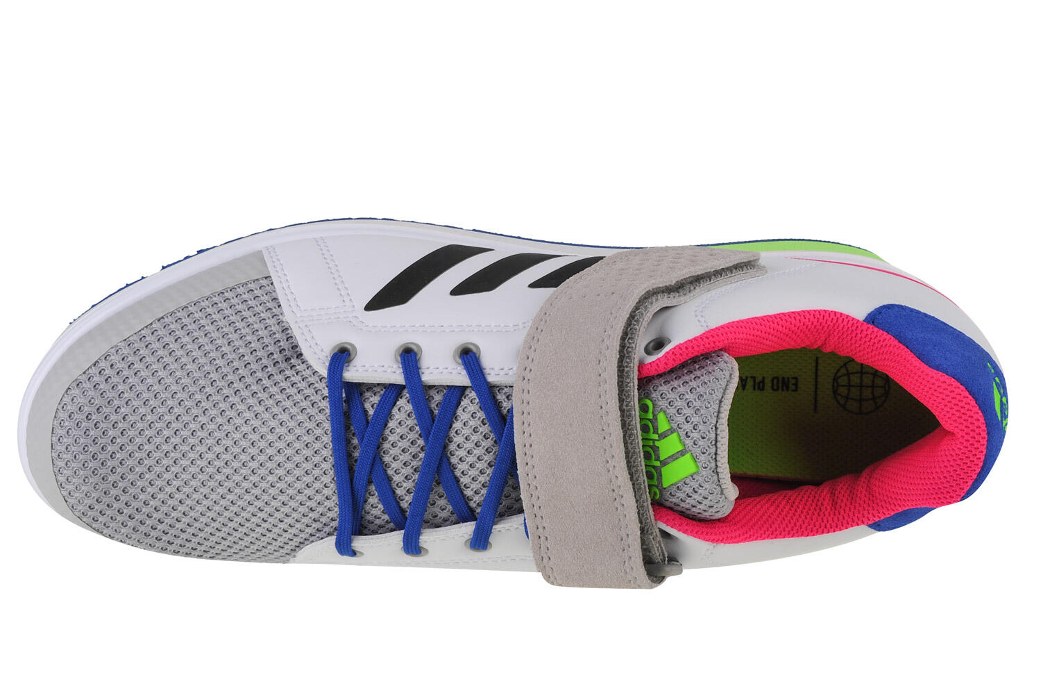 Scarpe Uomo Adidas Power Perfect 3 bianco 3/4