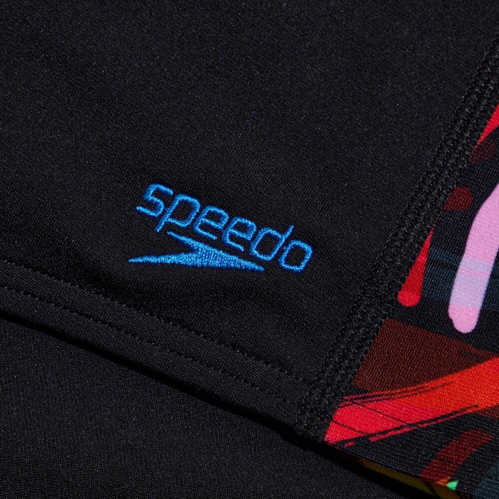 Maillot de Bain Enfant Speedo Eco+ Dig Panel Aquashort Noir Rouge 4/5