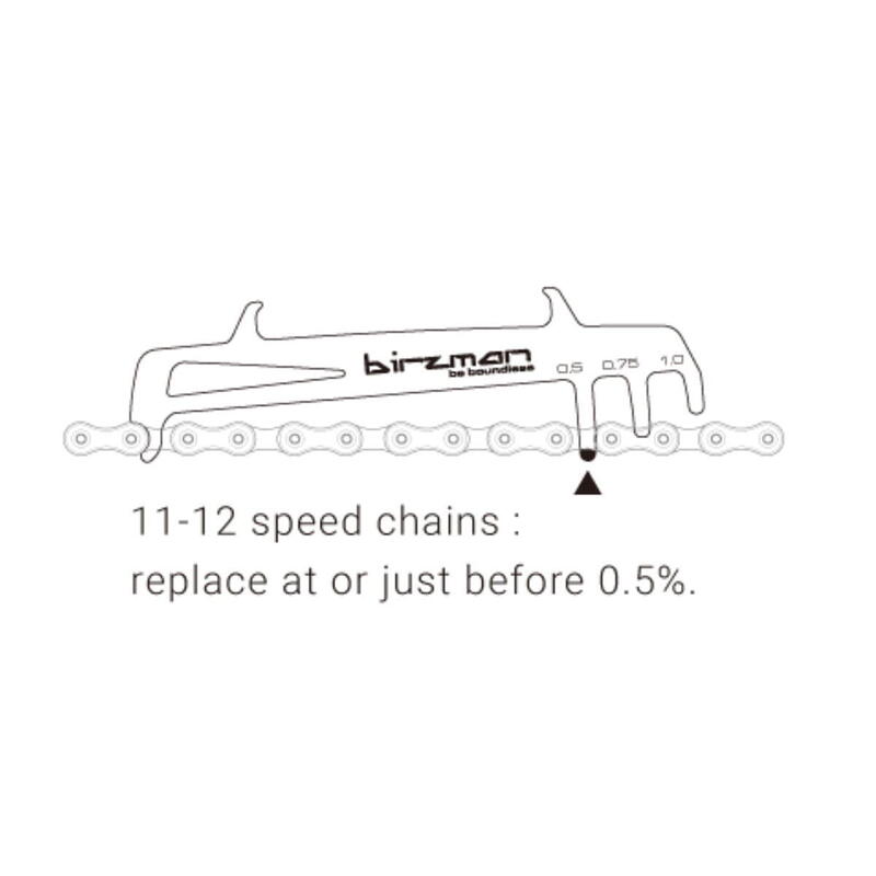 Jauge d'usure de la chaîne