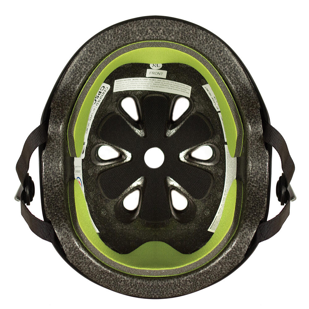 Casque Lifer S1 Certifié Multi-impacts - Pour Skate, BMX, Roller - Taille S à XXXL, Protection Renforcée