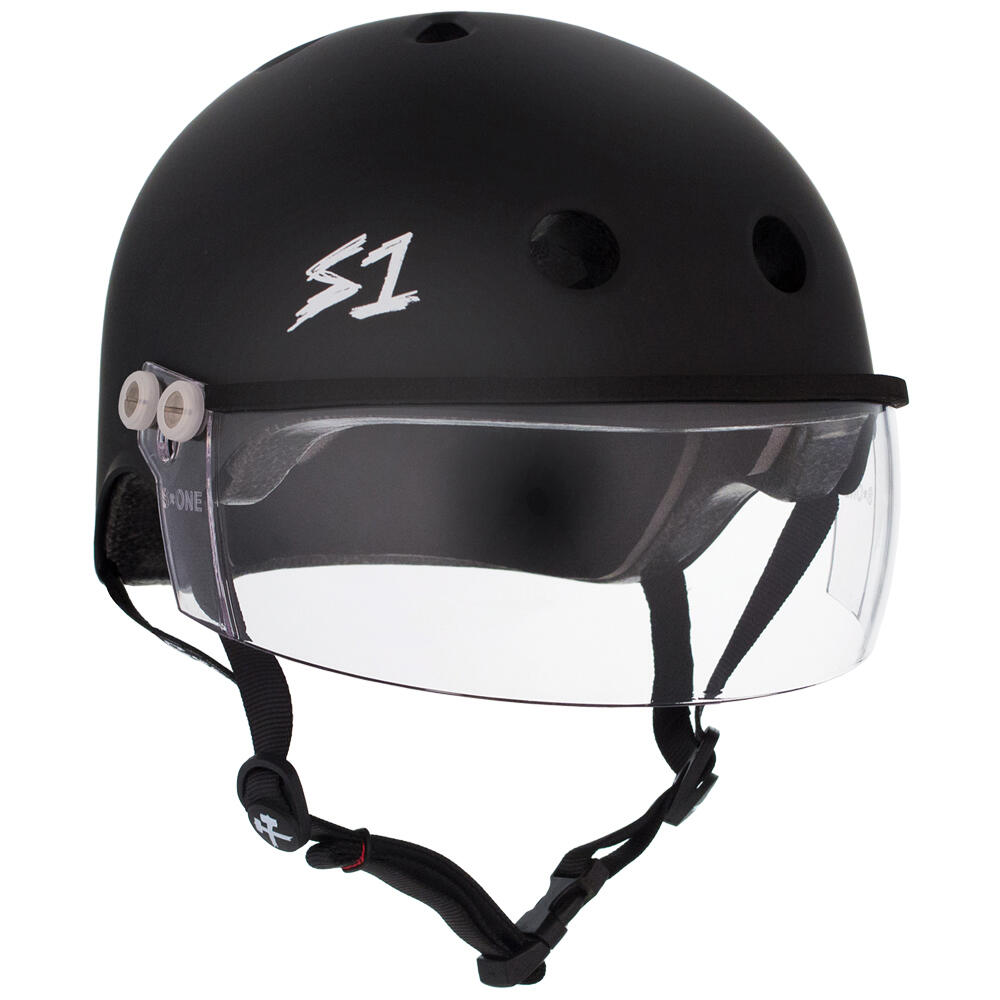 S1 LIFER VISOR HELMET - MULTI-IMPACT & HIGH-IMPACT CERTIFIED – MATT BLACK 1/5