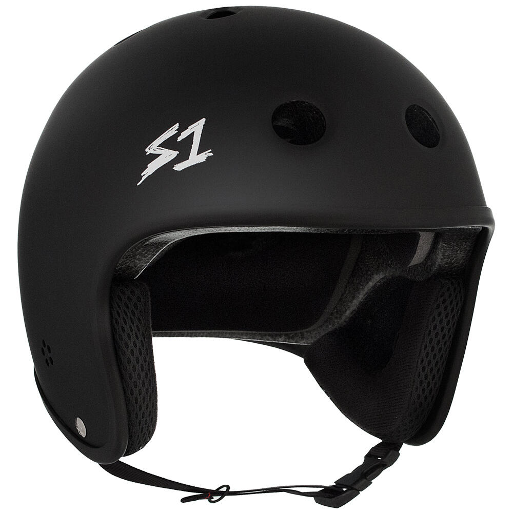 S1 HELMETS S1 RETRO LIFER HELMET - MULTI-IMPACT & HIGH-IMPACT CERTIFIED - MATT BLACK