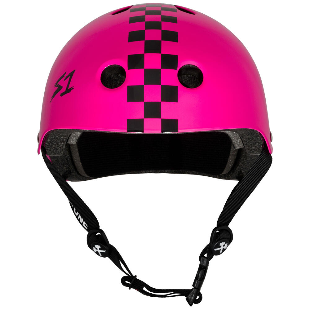 S1 LIFER HELMET - MULTI-IMPACT & HIGH-IMPACT CERTIFIED - PINK GLOSS CHECKER 2/5