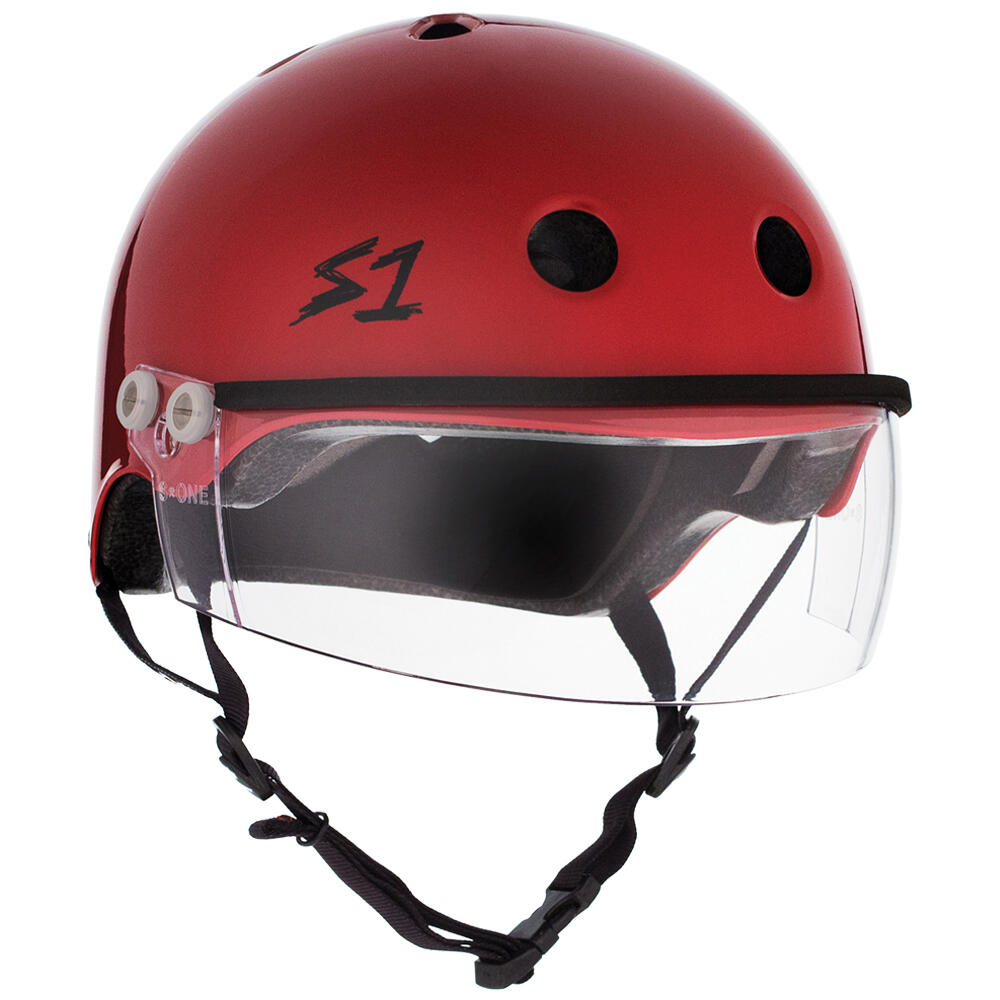 S1 LIFER VISOR HELMET - MULTI-IMPACT & HIGH-IMPACT CERTIFIED – BLOOD RED 1/5