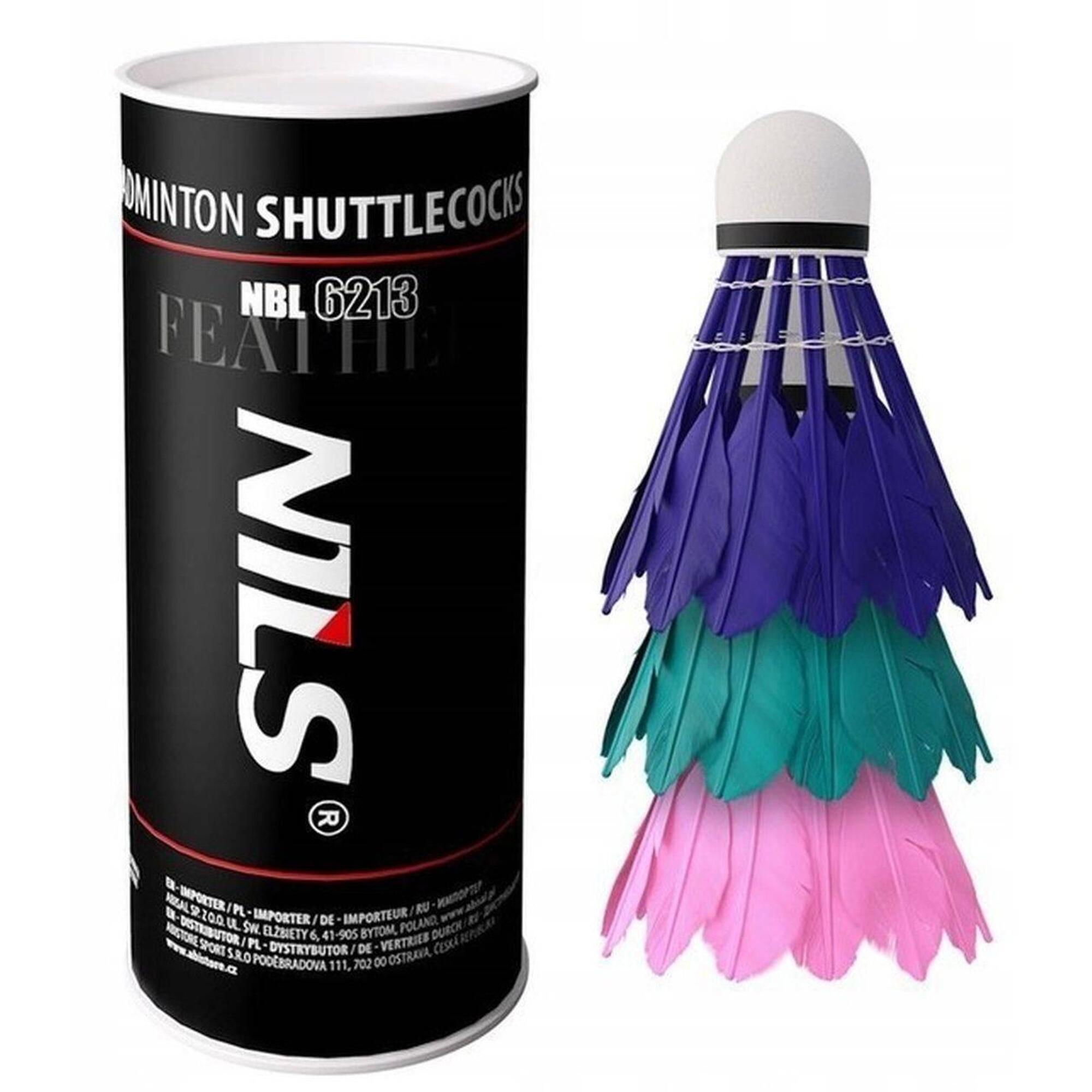 NILS Badmintonové míčky z peří NILS NBL6213