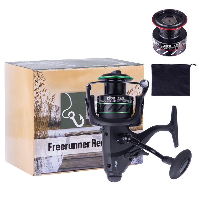 Freilaufrolle Angelrolle mit 2 Spulen 5+1BB Freerunner Reel 5000