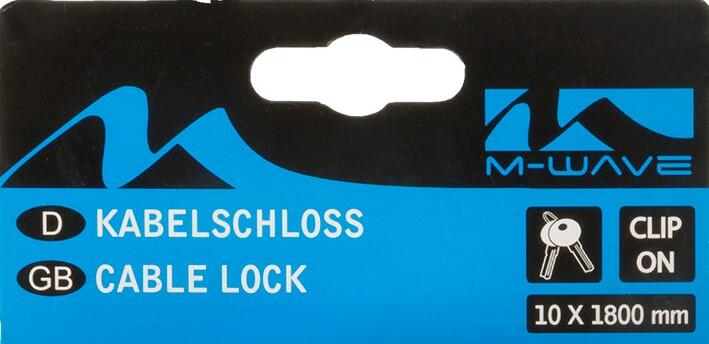 Messingschlager Spiralkabelschloss CLIP-ON-Halter L 180 cm D 10 mm rot 4/4