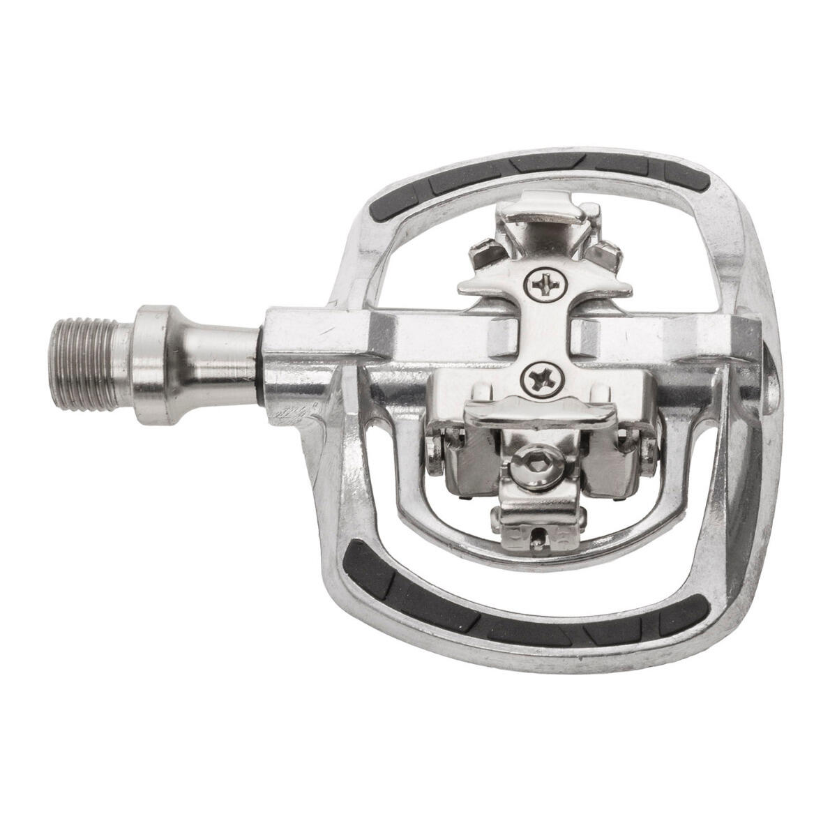 M-Wave Pédale Drag-T1 à clip argent, Shimano SPD 3/4