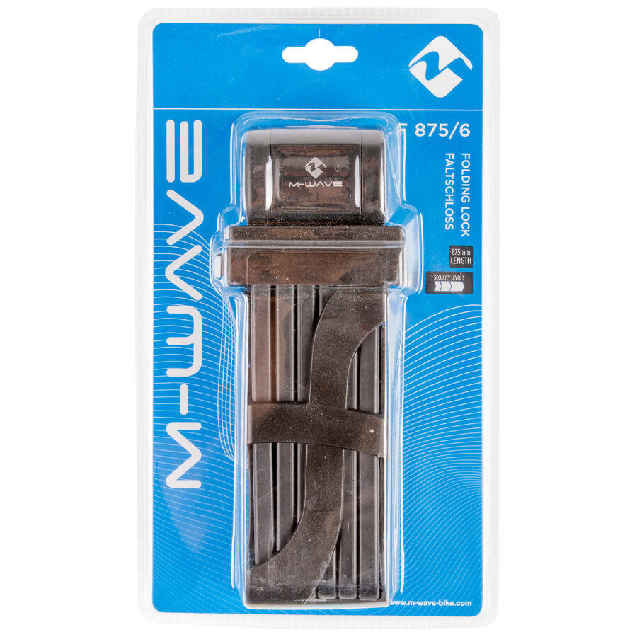 Lucchetto pieghevole M-Wave 875 x 5 mm nero 5/5