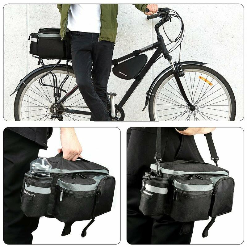 Sacoche de vélo pour porte-bagages Wozinsky imperméable 6 L