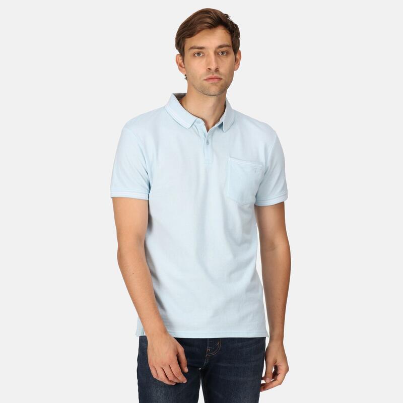 Tinston Herren-Walking-Poloshirt mit kurzen Ärmeln