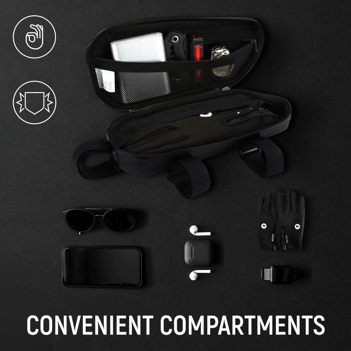 Rahmentasche Fahrradtasche Tasche für Fahrrad Wozinsky 6/8