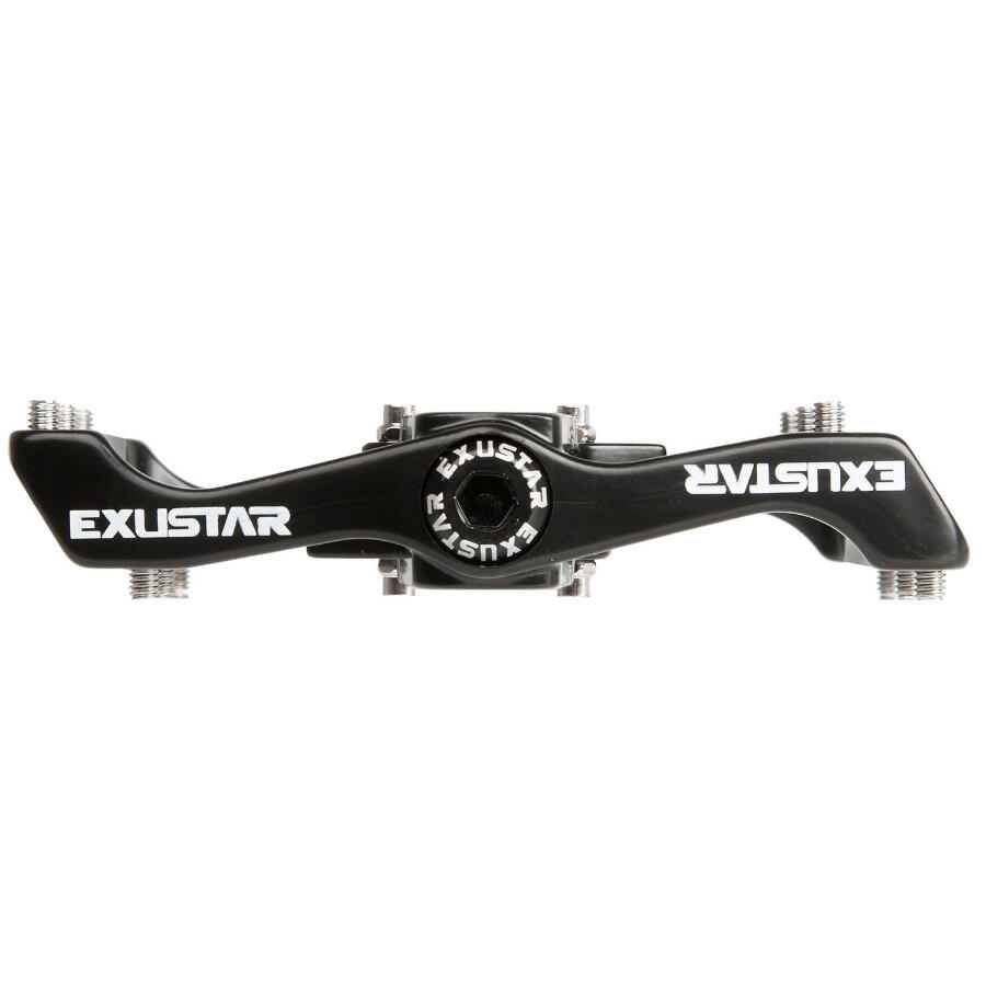 Messingschlager Pedale PM820-2 schwarz Exustar umrüstbar auf Clipless 311861 3/3