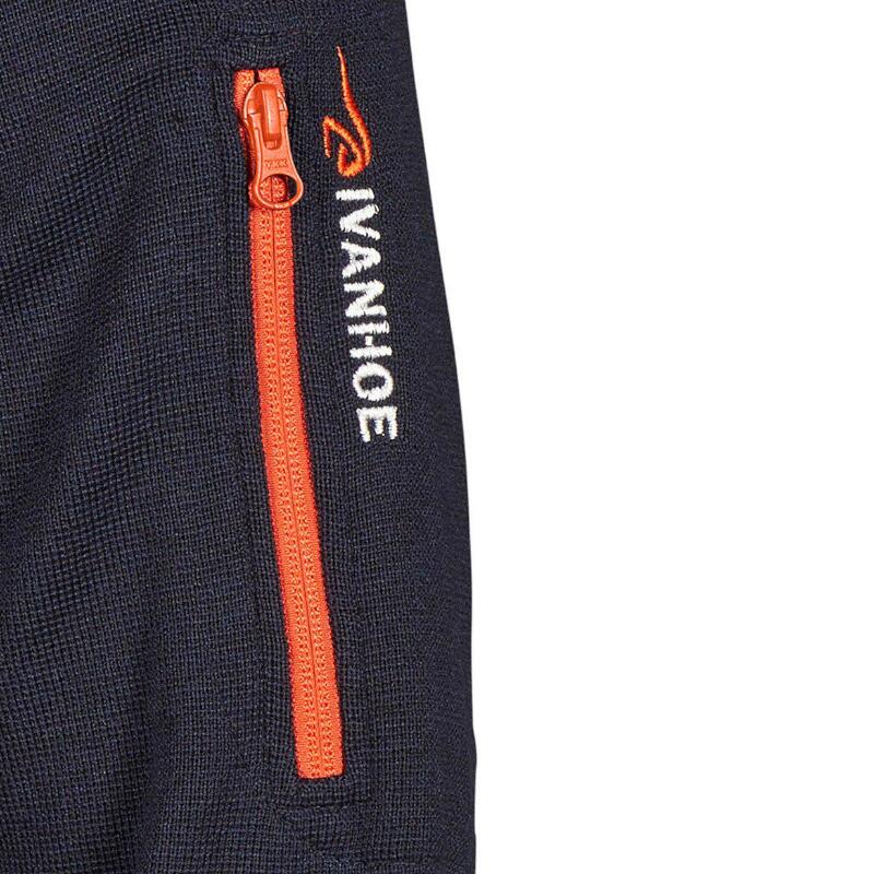 Vest Hadar Half Zip Navy Blue - fijne merinowol - Blauw 2/5
