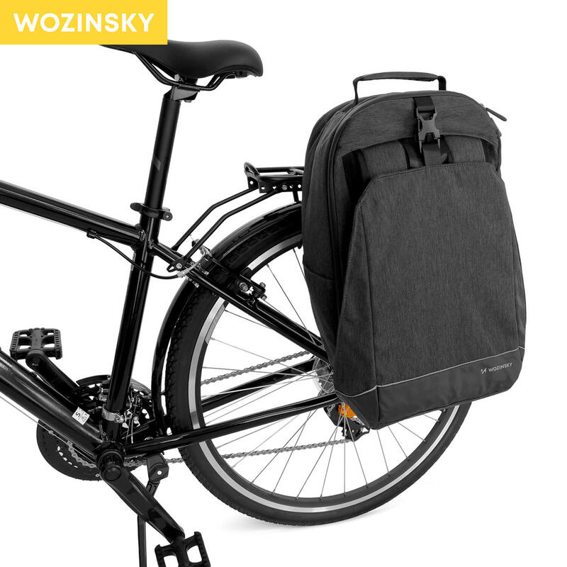Torba rowerowa na bagażnik Wozinsky wodoodporna 40 L czarny