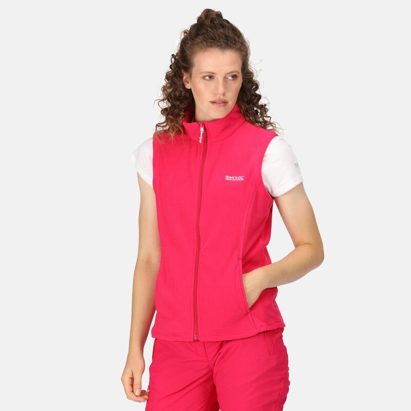 Het Sweetness II sportieve fleecegilet voor dames