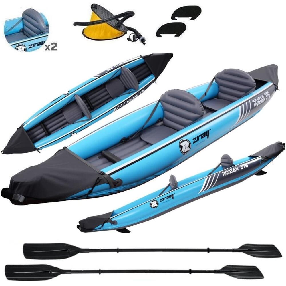 Caiac gonflabil Zray Roatan, inclusiv accesorii