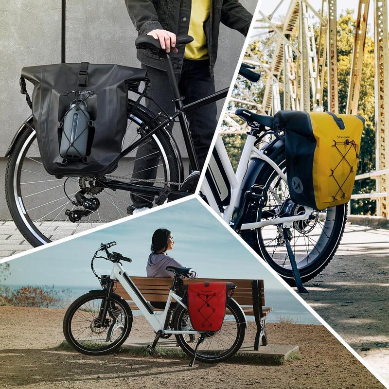 Wozinsky vízálló kerékpártáska csomagtartó táska  (WBB24YE)