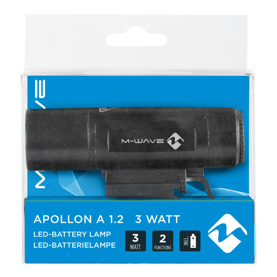 M-wave | Eclairage vélo | Aluminium | Le noir | adulte | 2/2