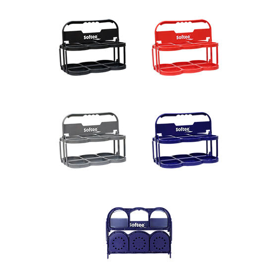 SOFTEE PORTA CANTIMPLORA AZUL SOFTEE  PLEGABLE DELUXE  PARA 6 BOTELLAS