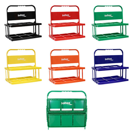 PORTA CANTIMPLORA AMARILLO SOFTEE  PLEGABLE 6 X 1000 ML 1/3