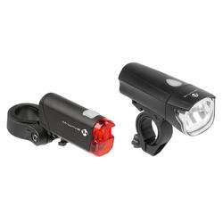 M-Wave Kit d'éclairage Atlas K 50 LED batterie noir