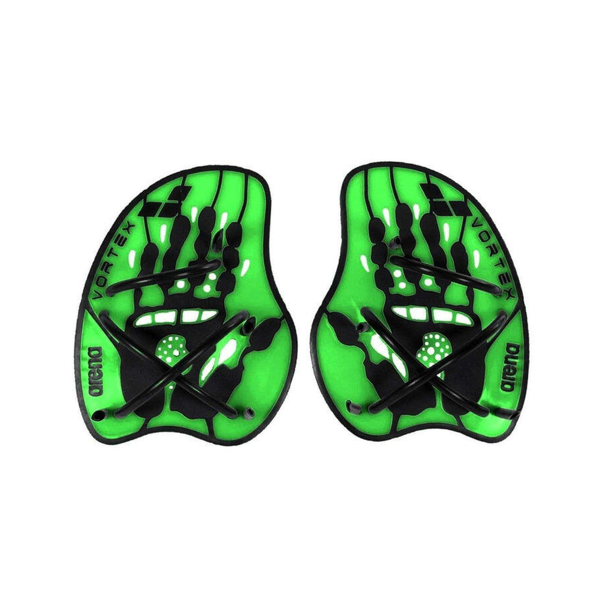 Arena Vortex Evolution Hand Paddle - Acid Lime/Black 1/1
