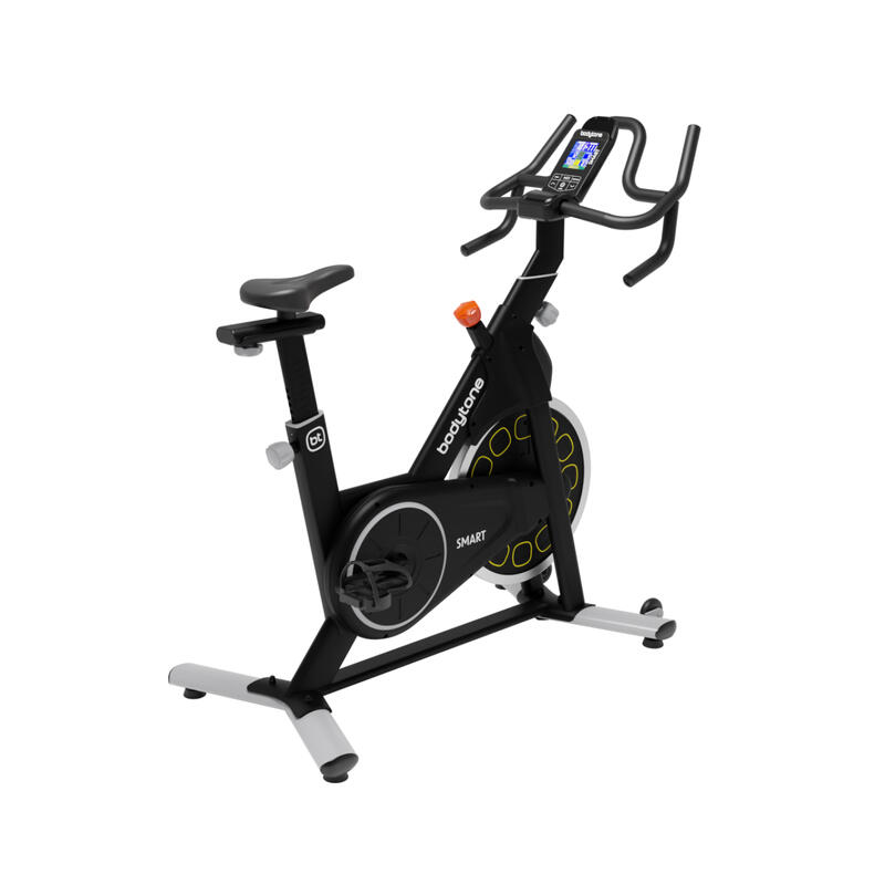 Indoor spinning bike intelligente Bodytone AB300SM-G a volano rosso 18 kg