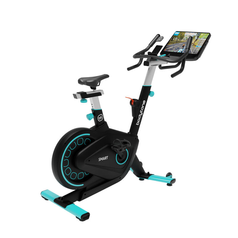 Bicicleta estática indoor Bodytone AB400SMS-B pantalla inteligente 22kg