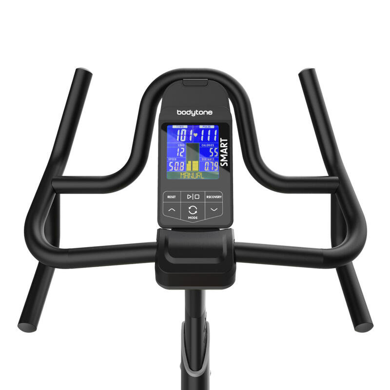 Indoor fiets slim Bodytone AB300SM-G grijs vliegwiel 18kg