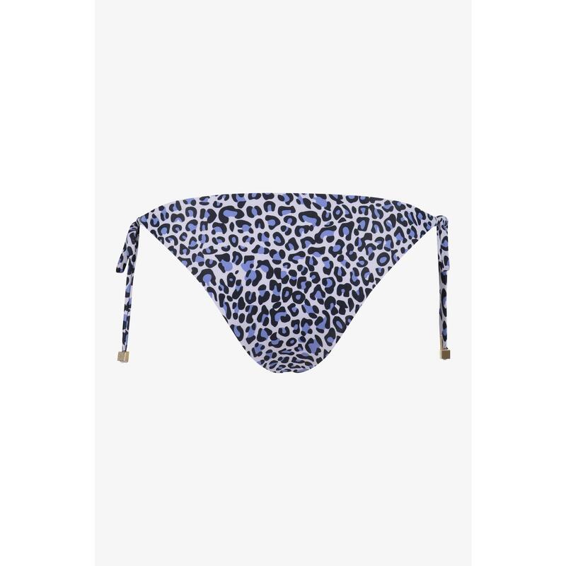 Bas de Bikini Triangle - Motif Léopard Bleu - Bas de Bikini femme