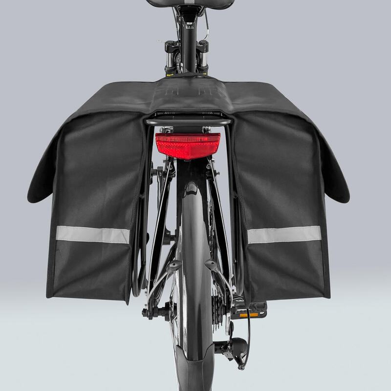 Wozinsky Csomagtartóra szerelhető kerékpártáska 28l, fekete