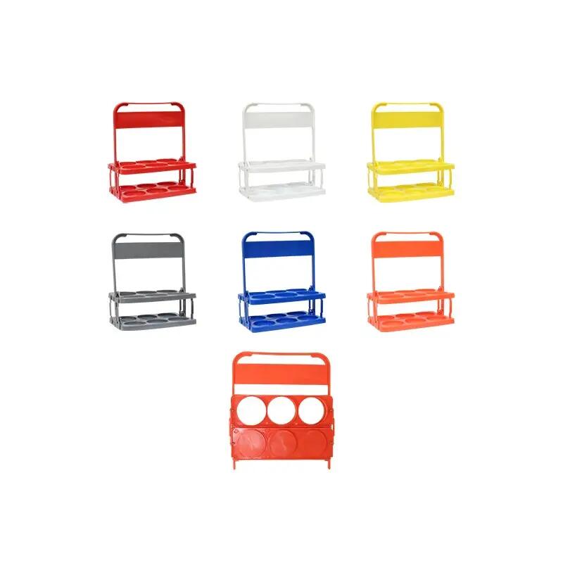 Porte-bouteilles pliable 6x750 ml - PVC, avec poignée 2/3