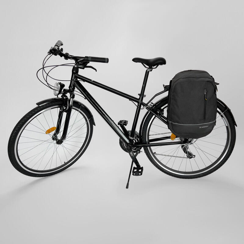 Sacoche de vélo pour porte-bagages Wozinsky imperméable 30 L noir