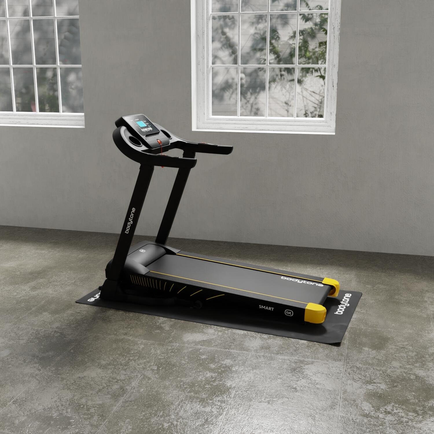 Tapis de protection de sol équipement de fitness Bodytone 180 x 90 x 0,4cm noir 2/6
