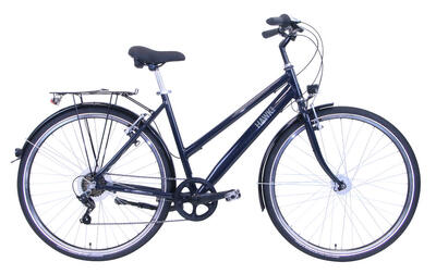HAWK Citytrek Easy Blue Lady Fahrrad Damen 28 Zoll 46 cm Damen Fahrrad 7 Gang