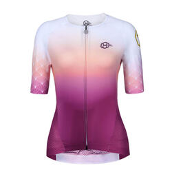 Maillot a vélo au manches courtes pour femmes rose 8andCounting