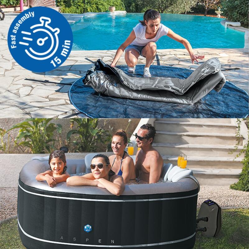 Netspa Aspen - opblaasbare spa voor 4 personen inclusief accessoires