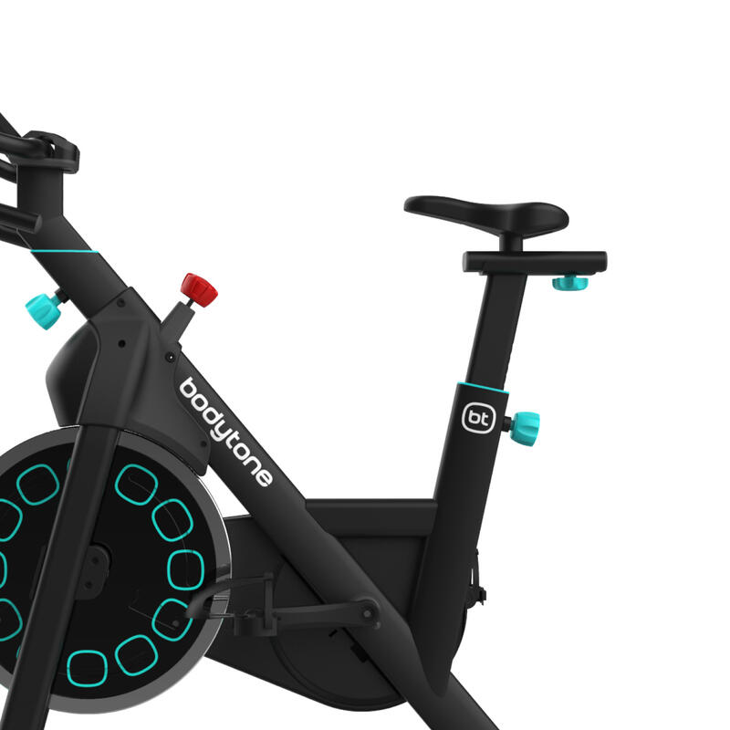 Bicicleta estática indoor Bodytone AB300SM-B inteligente azul rueda inercia 18kg